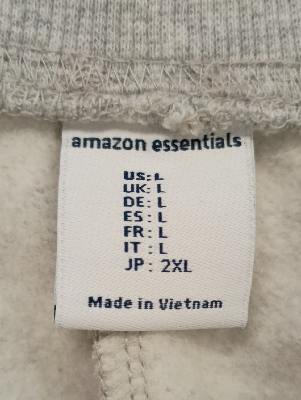 Amazon Essentials Light Gray Jogger Sweatpants Men’s Size Large - Picture 3 of 7